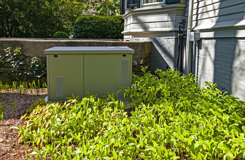 Generator Installed Near a Home Exterior