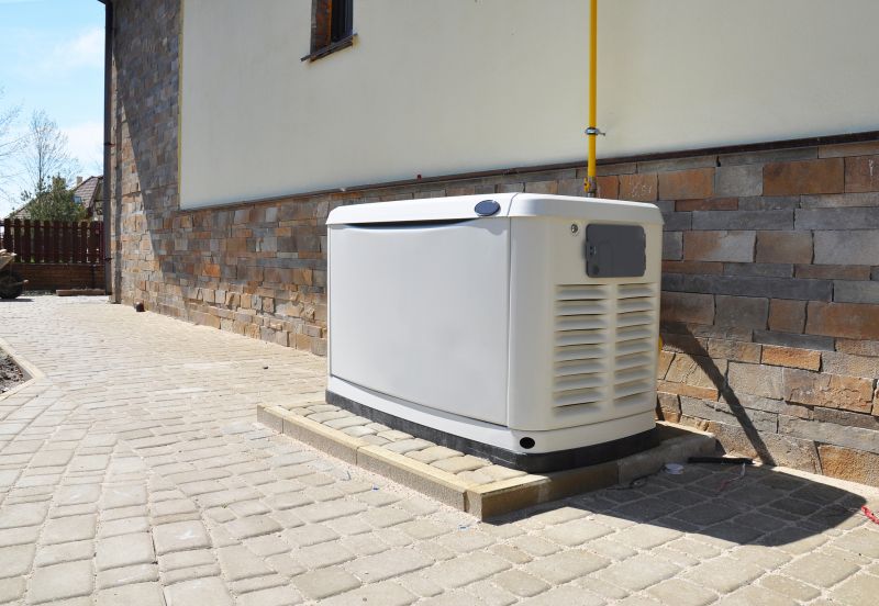 Generator with Residential Landscaping
